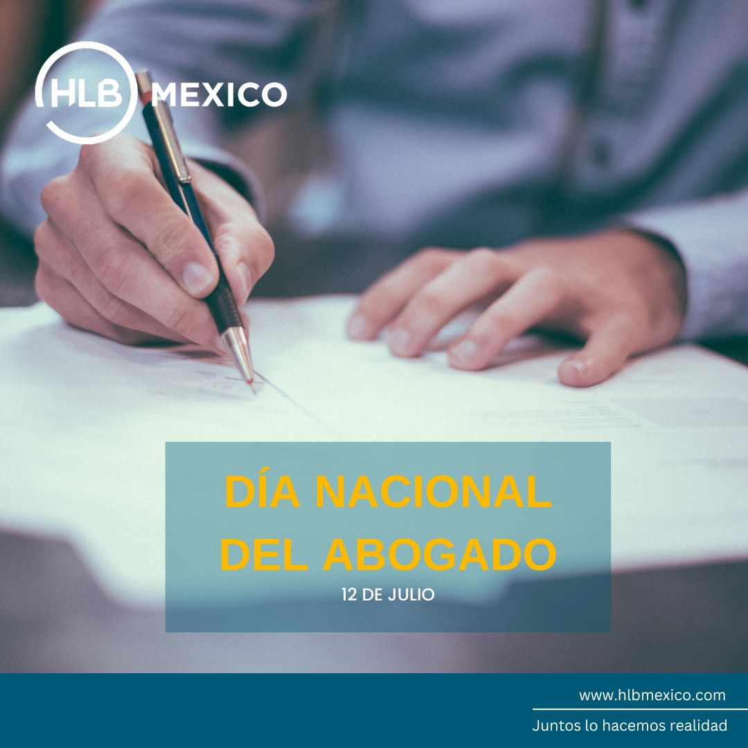 En México, el 12 de Julio, celebramos el Día Nacional del Abogado. Les deseamos a todos un excelente día. 

Juntos lo hacemos realidad.

#DiaDelAbogado #hlbteam #network