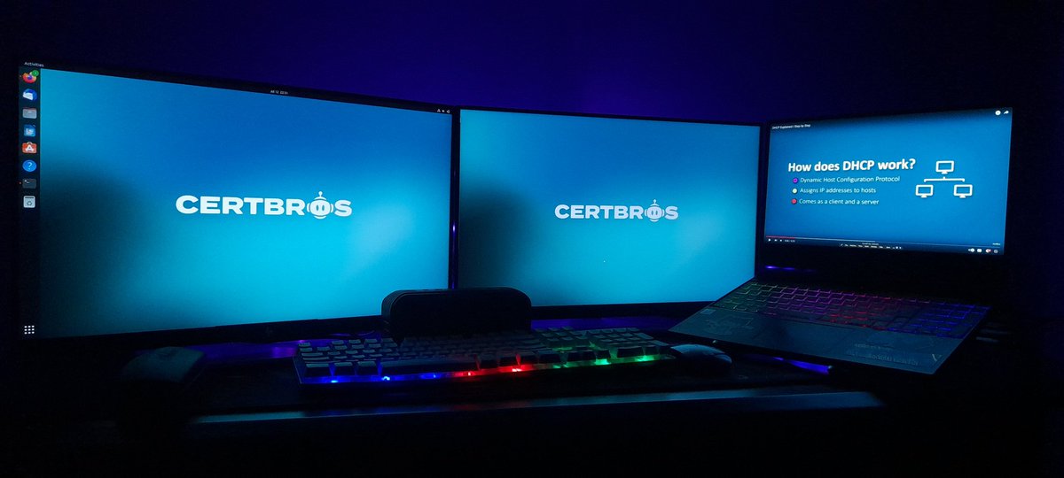 sysxplore's tweet photo. Late-night study!🌙📚

Learning about the Dynamic Host Configuration Protocol using @CertBros free CCNA course videos. 

What are you also studying? https://t.co/fH2reectkk
