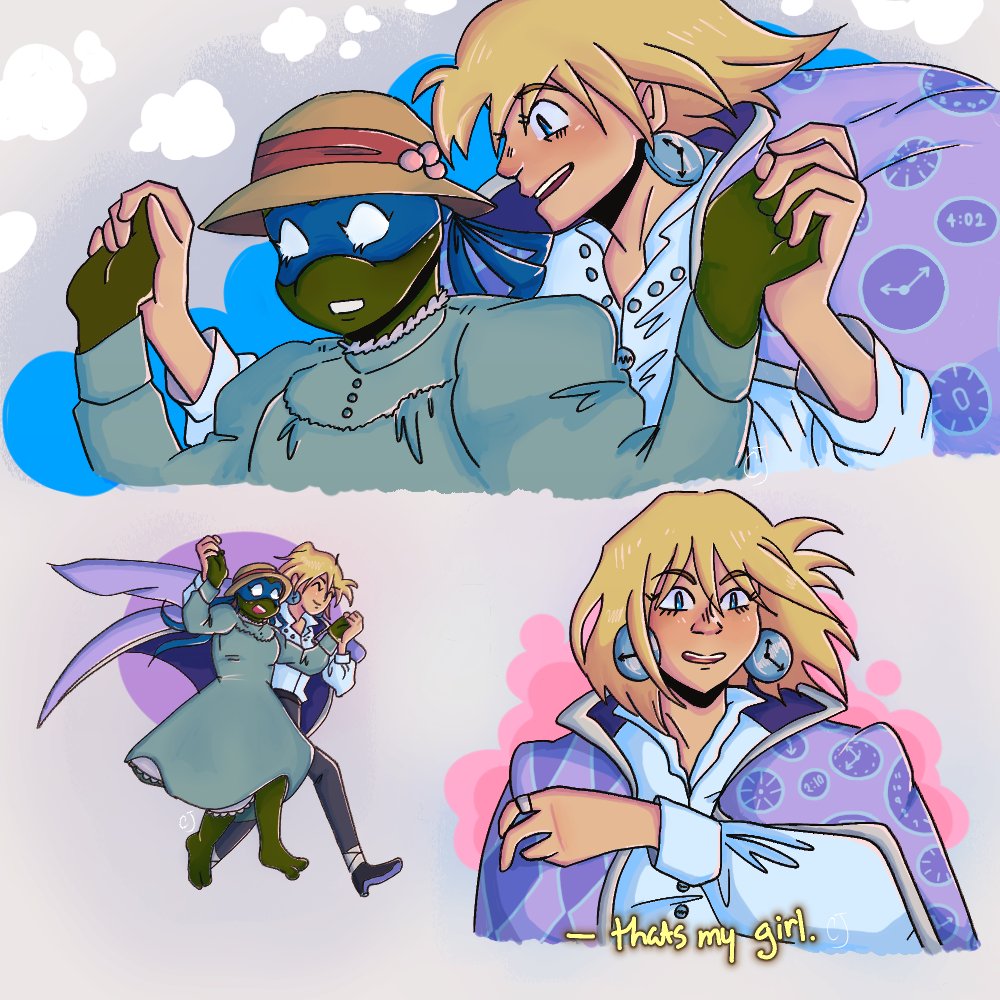 expioxo's tweet image. how do you all feel about lesbian turtles #leonardo #renet #TMNT #TMNT2003 #redraw