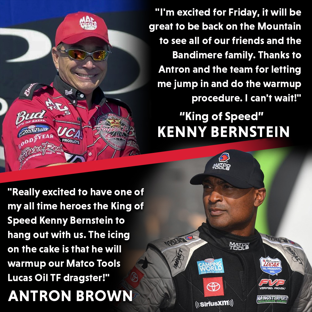 Lucas_Oil's tweet photo. 🤩 First thoughts leading into the weekend from
@NHRA legend, Kenny Bernstein as he anticipates warming up the dragster of 3x Top Fuel World Champion, @AntronBrown during the Mile-High Nationals at @Bandimere! 🏔
#LucasWorks #LucasAlliance #DragRacing #Speed #KingOfSpeed #NHRA https://t.co/W3DxFViGef