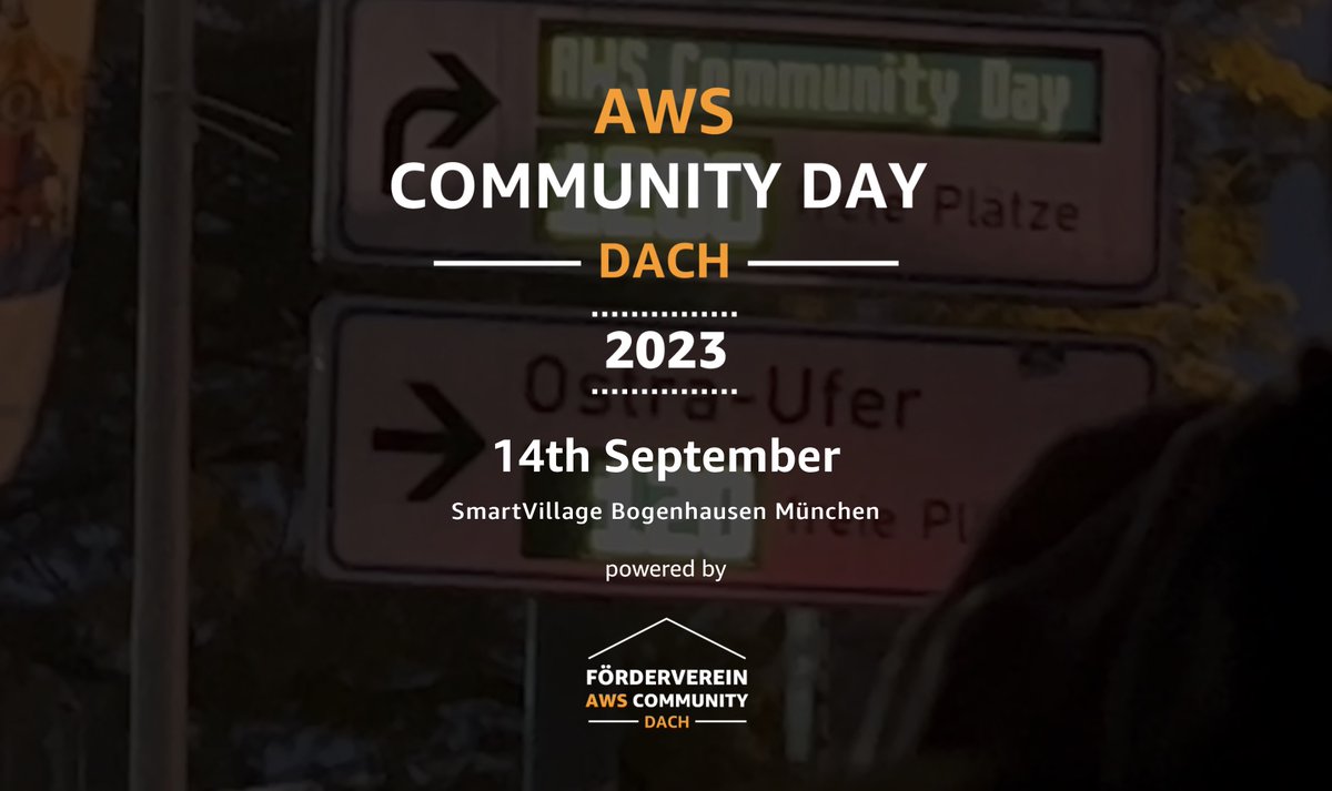 The AWS Community Day DACH 2023 will be an in-person event again! We are very happy to be able to meet on September 14th 2023 in Munich which is a perfect location to learn, network and have fun together! Register now: aws-community-day.de #AWSCommunity #AWSCommunityDay