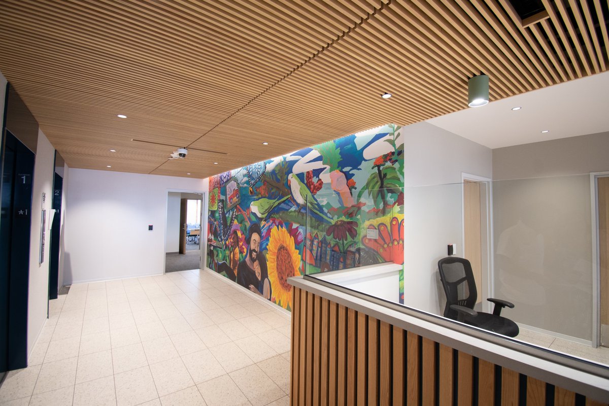 design_stg's tweet photo. Compassion and people are at the forefront of Integral Care’s (@integralcareatx) St. John Clinic as they opened their doors to the Travis County community this morning.

#RibbonCutting #Design #GrowingCommunity #HealthCare #TodosJuntos #TravisCounty https://t.co/XRvUYYDh7f