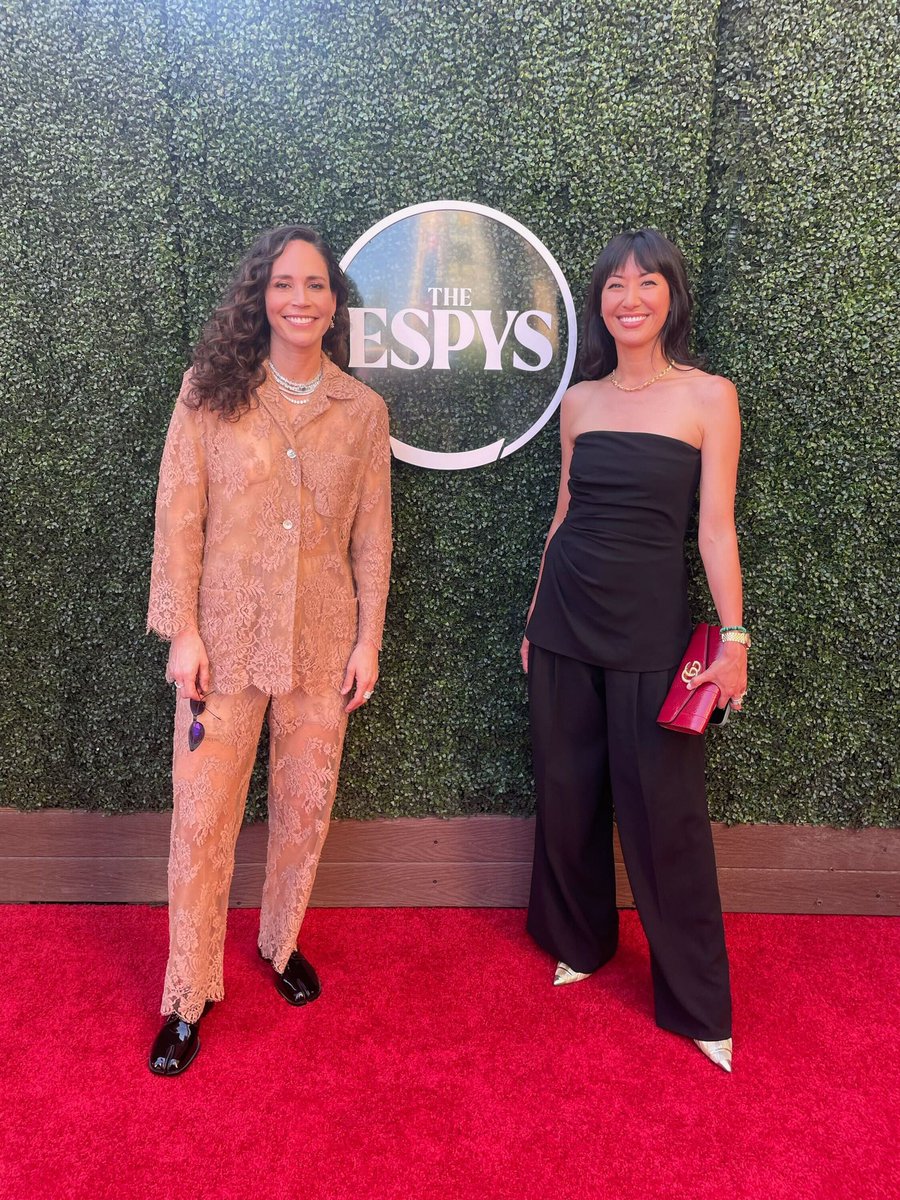 .@S10Bird and @kagawacolas have touched down at the #ESPYS! #TeamWass | @Wasserman