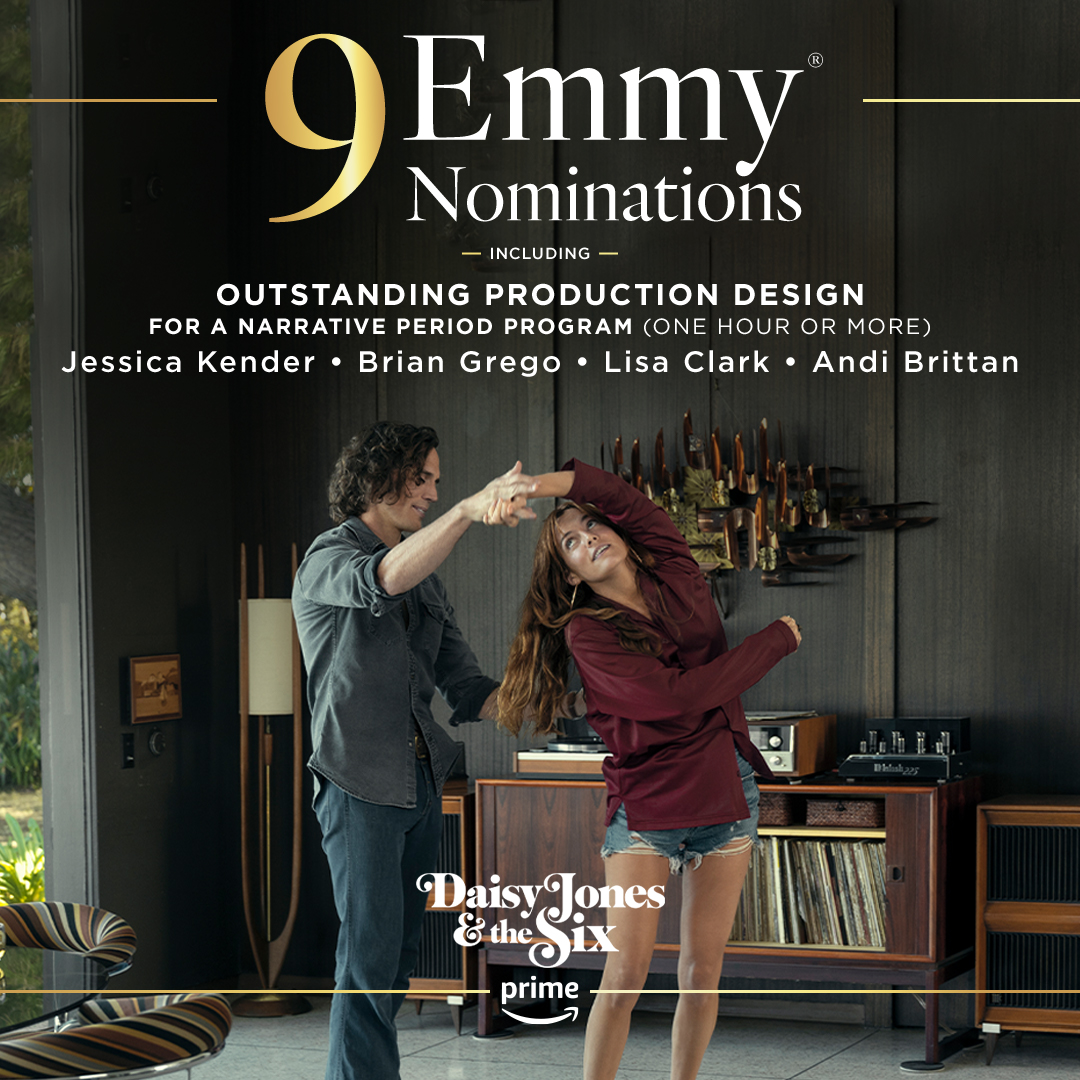 From the studio to the stage. Congratulations to Jessica Kender, Brian Grego, Lisa Clark and Andi Brittan on their #Emmy nomination for Outstanding Production Design.