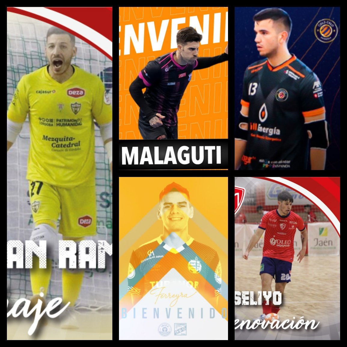 #FutsalFichajes 12/7

Fichaje
📝@Malaguti17 👉 <a href="/burelafs/">CD Burela FS</a>
📝<a href="/Cristian27Ramos/">Cristian Ramos</a> 👉 <a href="/Mengibar_FS/">Oleoinnova Mengíbar FS</a>

Cesión
📝 <a href="/Meferreyr12/">Marcos Elian Ferreyra</a> de <a href="/NoiaFutbolSala/">Noia Portus Apostoli FS 🤍</a> a @udibizagasifred

Renovación
📝 <a href="/Joseliyo41/">Jose Gomez</a> 👉 <a href="/Mengibar_FS/">Oleoinnova Mengíbar FS</a>
📝 <a href="/roko_vela/">guille vela</a> 👉 <a href="/ColoColoZaragoz/">Colo Colo Zaragoza</a>

#Futsal #Oficial 2/3