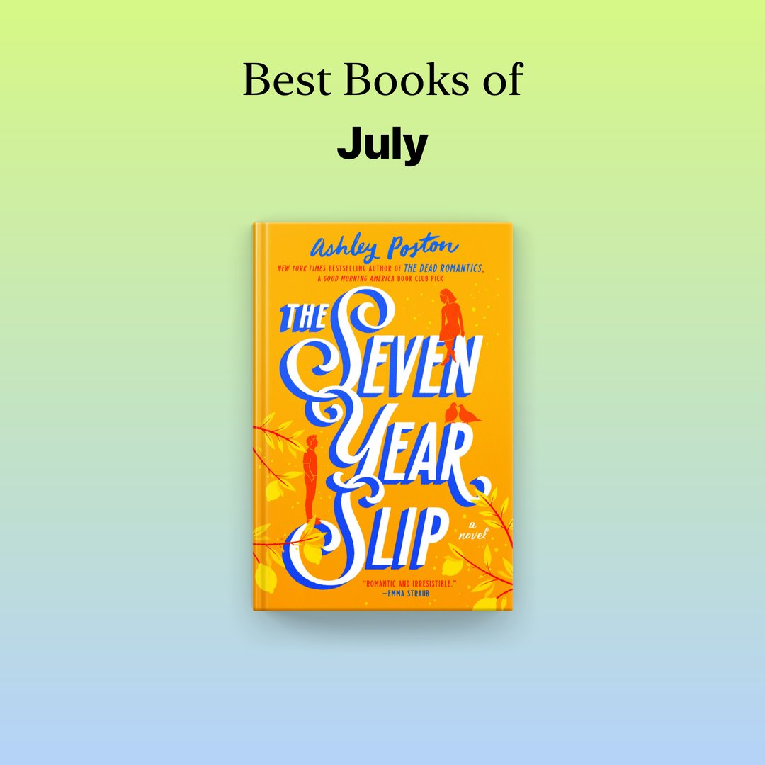 Romance, magical realism, and a pinch of sci-fi come together in this unusual and immersive love story. In The Seven Year Slip by @ashposton a book publicist falls in love with her temporary roommate... only to discover he lives seven years in the past. apple.co/BestBooks-July