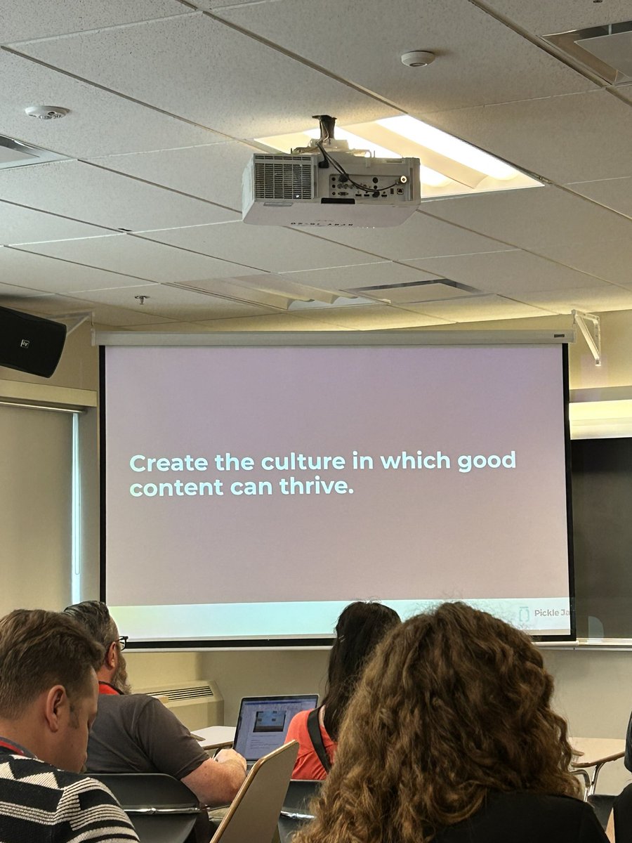 Another great session at <a href="/psewebconf/">PSEWeb 2024</a> with <a href="/dinojrock/">dana rock</a> about “creating a culture where good content can thrive.” #pseweb #WhatDoesTheDataSay #WhatsTheUserNeed