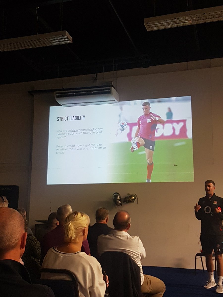 Minion_Kev1's tweet photo. Probably 1 of the most important chats for the @SaleSharksAcad players and parents to be involved in each season.
Understanding the Anti-Doping process, the implications of testing positive and 'strict liability'.
Lots of messages to help the players navigate this area wisely. https://t.co/I0aeijgfrs