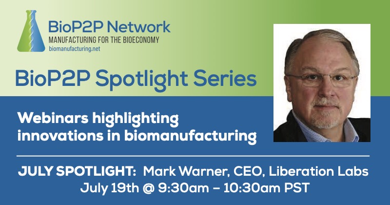 BioP2P Network (@biop2pnetwork) on Twitter photo Register Now: BioP2P Network's webinar hosted by Matt Gardner spotlighting Mark Warner, CEO of <a href="/lib_labs_inc/">Liberation Labs</a>, as they discuss investments in fermentation capacity in the US. This will stream on Zoom Wed., July 19th at 9:30am PST. Register here: linkedin.com/feed/update/ur… Register Now: BioP2P Network's webinar hosted by Matt Gardner spotlighting Mark Warner, CEO of <a href="/lib_labs_inc/">Liberation Labs</a>, as they discuss investments in fermentation capacity in the US. This will stream on Zoom Wed., July 19th at 9:30am PST. Register here: linkedin.com/feed/update/ur…