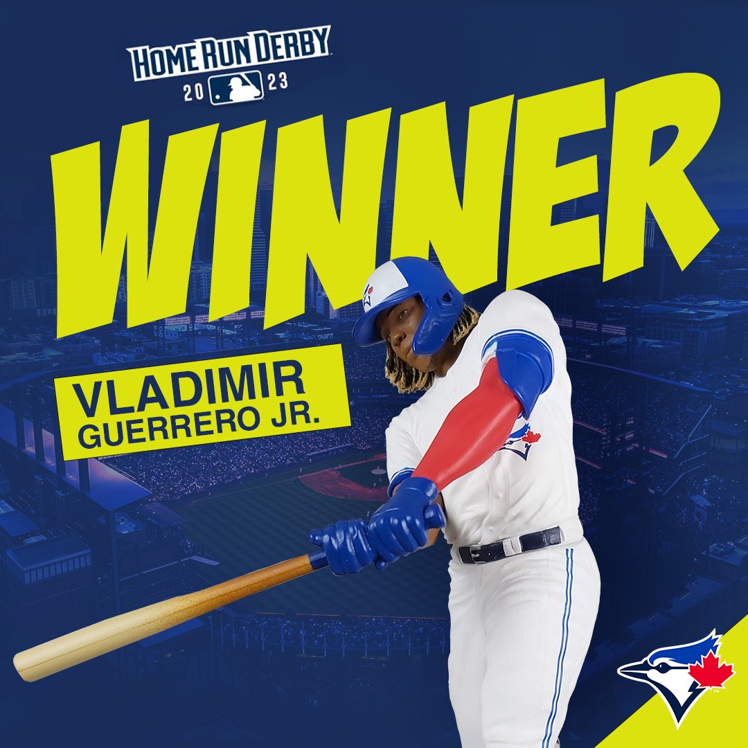 ID_Figures's tweet photo. Vlady with 25 HRs for the win 🥇 ⚾ Like father like son.

#mlb #homerunderby #homerun #homerunhitter #bluejays #bluejaysbaseball #vladimirguerrerojr https://t.co/vXkAfhm55V