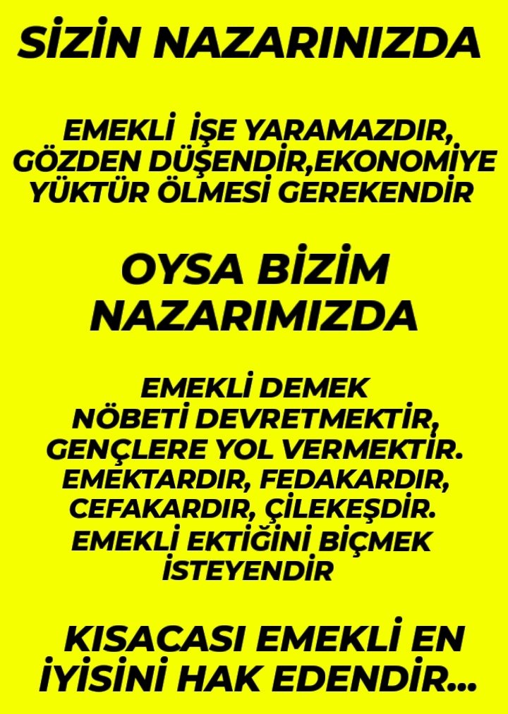 #MemurHakkıMecliseBağlı #BirinciDereceye3600 Memurun kimyasını bozmayın,verilen sözlerin gereğini yapın. 1.DERECEYE3600ek gösterge ve seyyanen 8.077 TL zam   @isikhanvedat @erkanakcay45 @akbasogluemin @OnderKahveci @TurkesGuney @yusufyazgan37 @Kamu_Sen @AvOzlemZengin
@RTErdogan