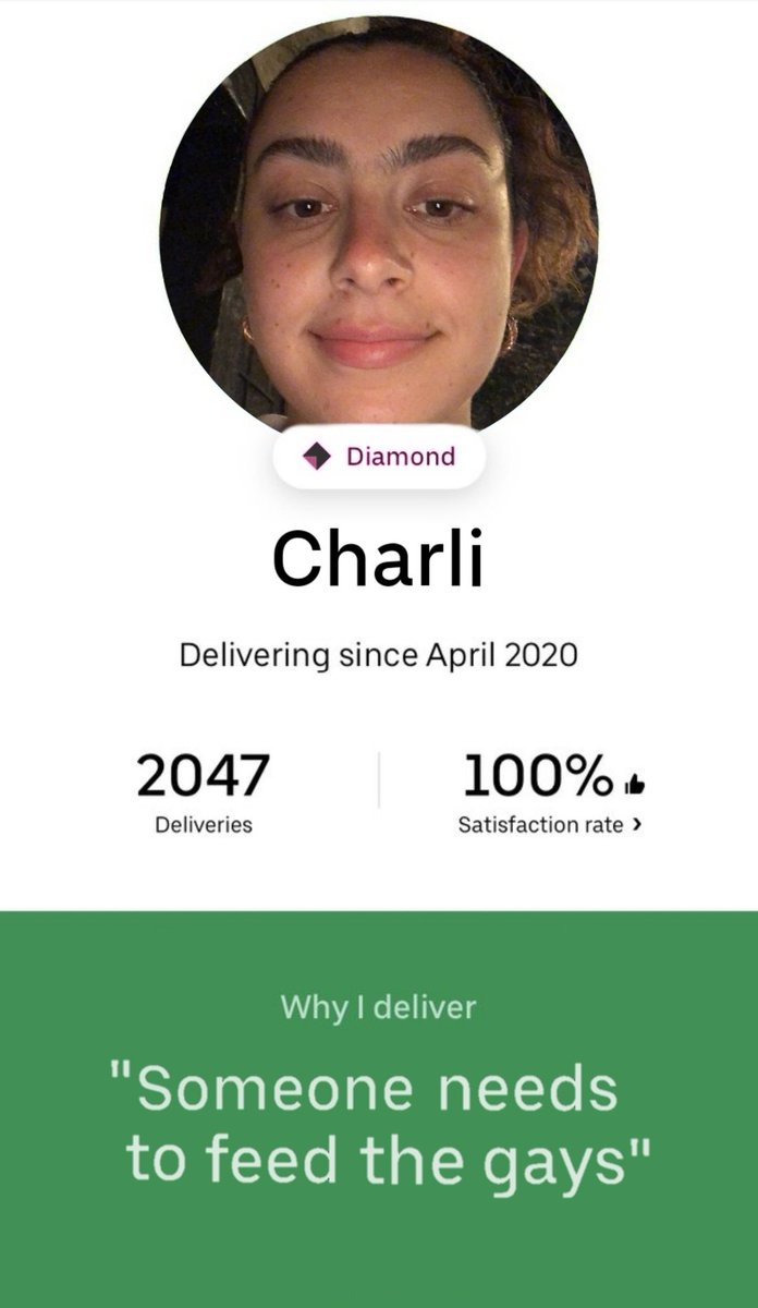 I JUST ORDERED UBER EATS AND MY DRIVER ????????????