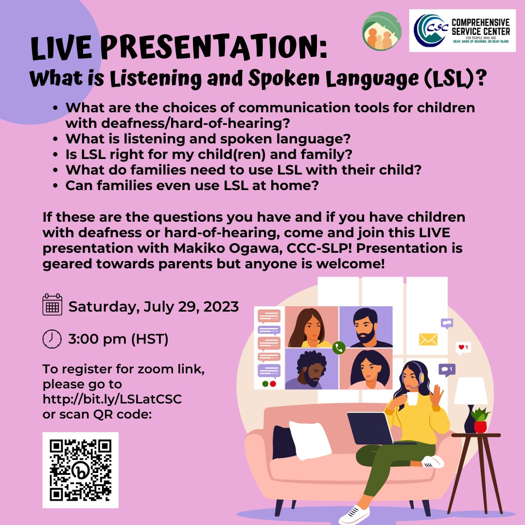 SPED Recruitment Specialist (@spedrecruitment) on Twitter photo <a href="/Some1Special808/">Some1Special808</a> <a href="/HIDOE808/">Hawai‘i Public Schools</a>
Please share this free opportunity with the families/parents you know who have children with deafness/hard-of-hearing!
Saturday, July 29, 2023
3:00 pm
FREE
Platform: Zoom
Register: docs.google.com/forms/d/e/1FAI… <a href="/Some1Special808/">Some1Special808</a> <a href="/HIDOE808/">Hawai‘i Public Schools</a>
Please share this free opportunity with the families/parents you know who have children with deafness/hard-of-hearing!
Saturday, July 29, 2023
3:00 pm
FREE
Platform: Zoom
Register: docs.google.com/forms/d/e/1FAI…