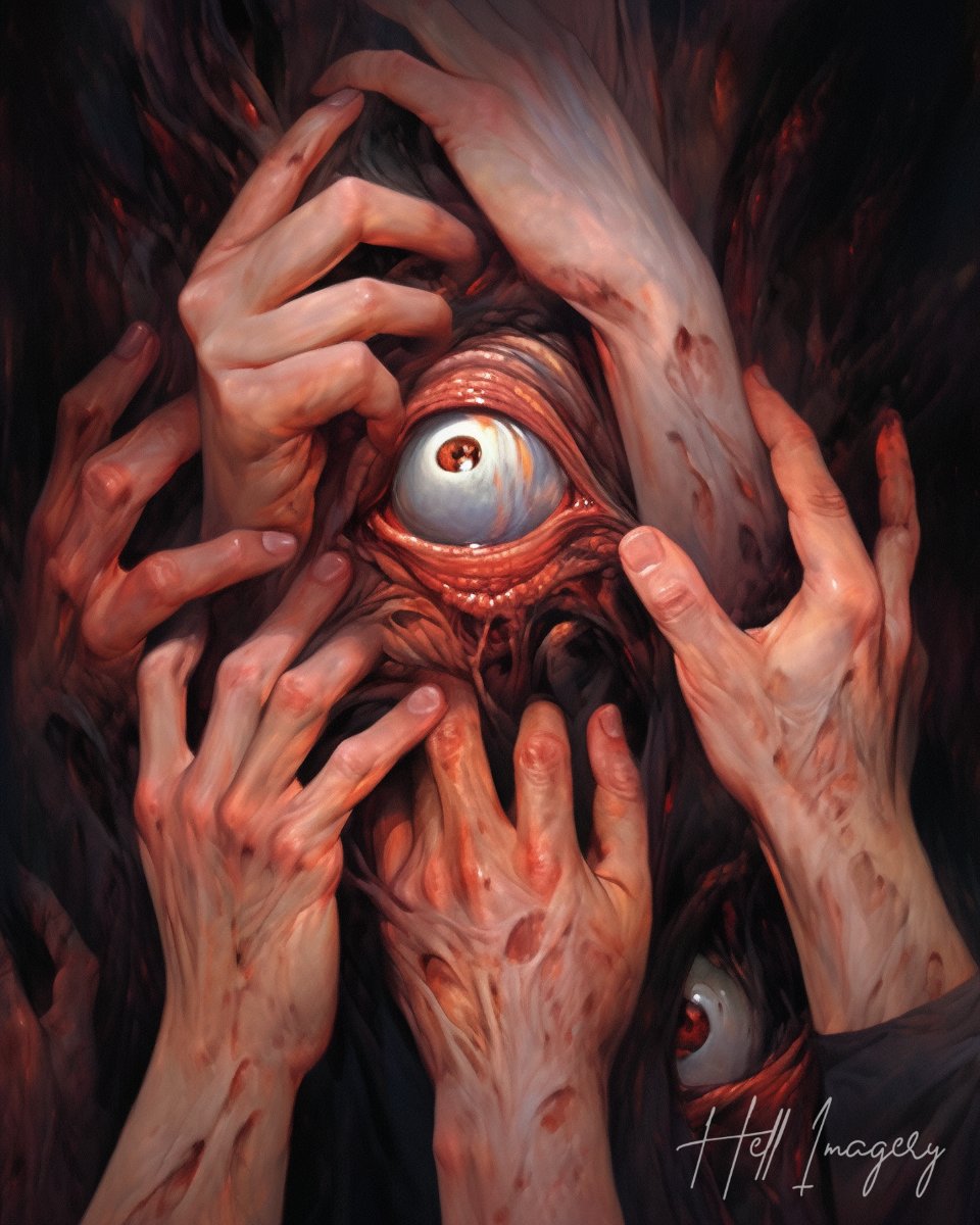 HellImagery's tweet photo. "Paranoia"
#dark #darkart #horror #horrorart #horrorartist #horrormovies #bodyhorror #bodyhorrorart https://t.co/1ipUEBRYTa