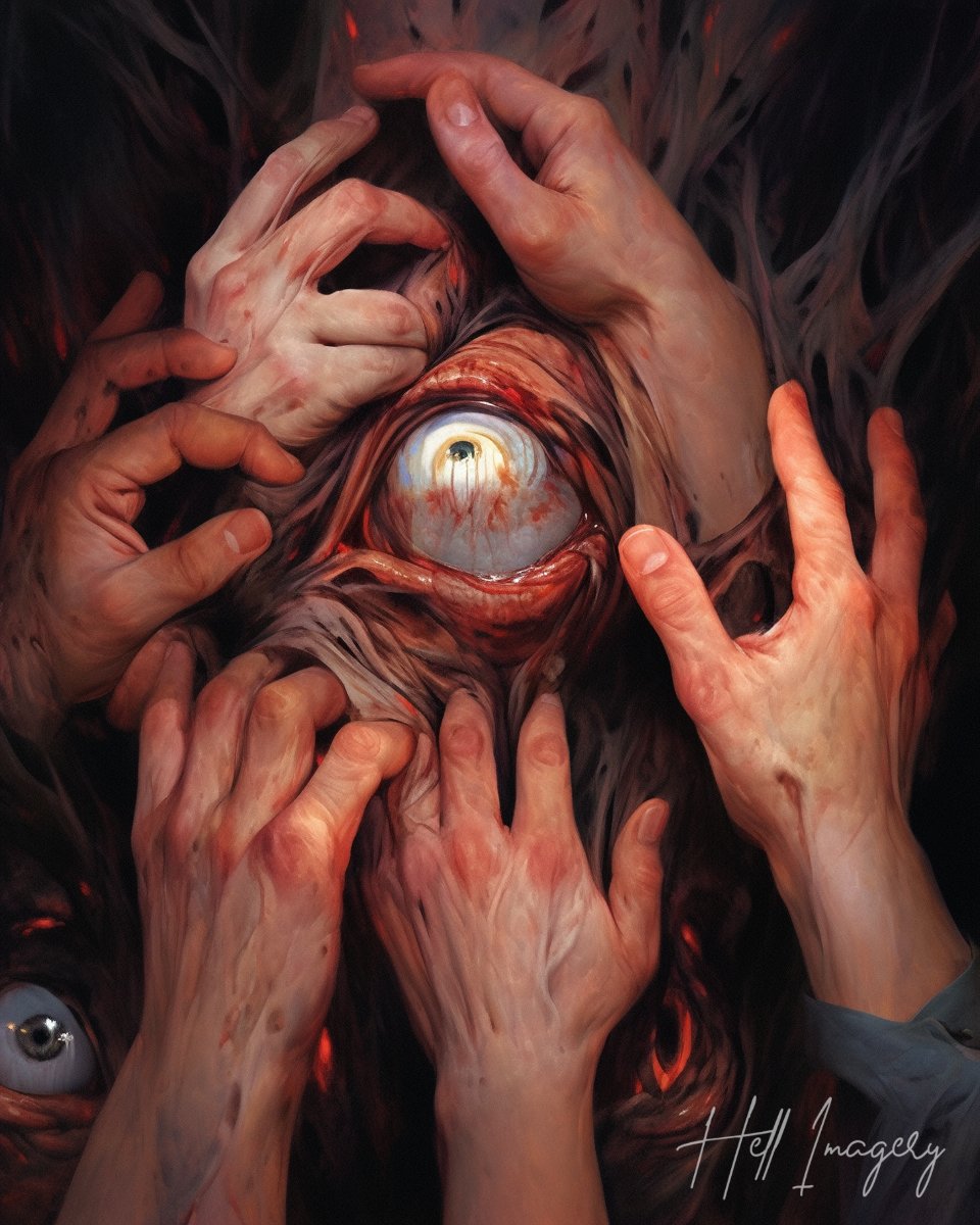 HellImagery's tweet photo. "Paranoia"
#dark #darkart #horror #horrorart #horrorartist #horrormovies #bodyhorror #bodyhorrorart https://t.co/1ipUEBRYTa