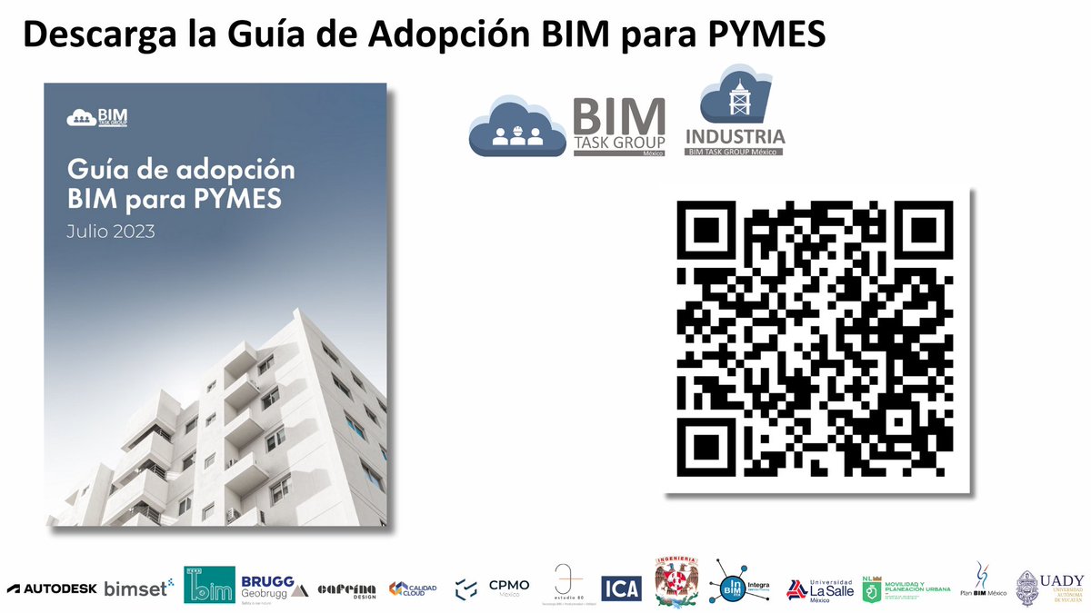 mx_bim's tweet photo. “BIM es para todos. Es el momento de perder el miedo y dar el primer paso” 📷
-Ximena Rico, Presidenta BIM Task Group México
Descarga gratis aquí la Guía BIM de adopción para PYMES 📷
https://t.co/ugFBCdUXBu
#arquitectura #ingenieria #construccion #operacion #mantenimiento #bim https://t.co/LYDusZ8iKo