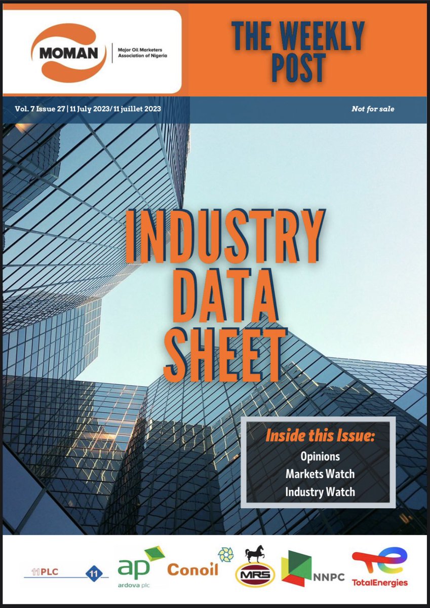 meman_info's tweet photo. Industry Data Sheet - The Weekly Post
#MOMAN
#BetterTogether
#TheWeeklyPost
#datasheet
#petroleumindustry
#Nigeria https://t.co/lP2L3E9zHt