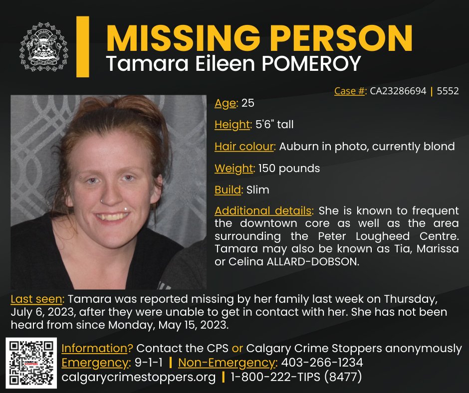 Calgary Police On Twitter 🔎 Missing Person 🔍 We Are Asking For The Public S Help To Locate A