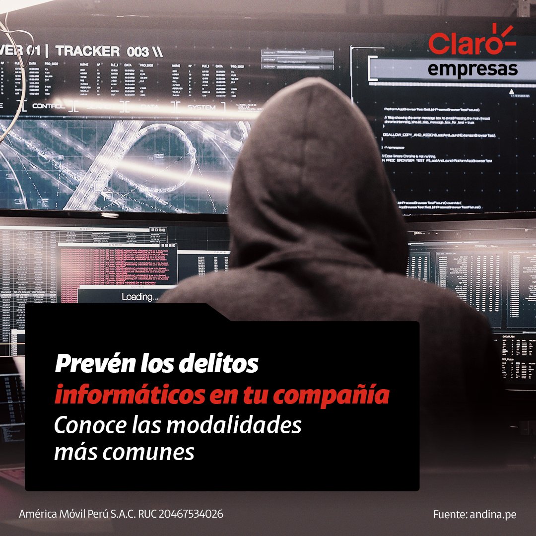 El fraude informático y la suplantación de identidad son los delitos informáticos más denunciados en el Perú. Toma precauciones conociendo las modalidades más comunes 👉 bit.ly/3O8euw3