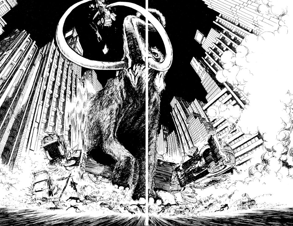 Double Page Art from the manga:
「時間エージェント」-  “Time Agent” drawn by Monkey Punch (1977). 

#モンキー・パンチ  #漫画