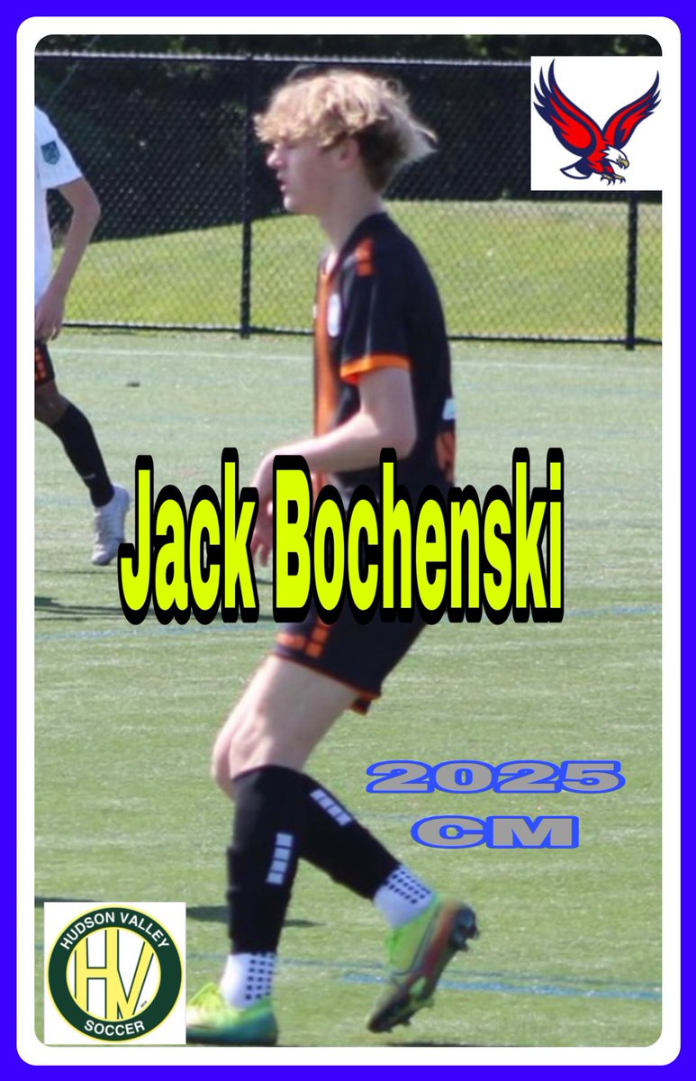 One more player from <a href="/EaglesSoccerEHS/">Eastchester Boys Soccer</a> is rising junior JACK BOCHENSKI- A NYSC academy player who has a massive presence in the middle of the field with plus size and movement. Strong ball winner and distributor.
#NextLevelPlayer #HViDCamp

Highlights:
youtu.be/7MXGdm_JzdU