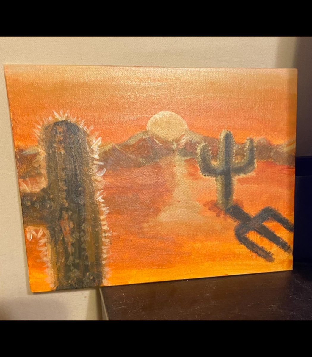 Just_raw_art's tweet photo. °”Tangerine sands”
°First full color, one color piece. Believe it or not the dark greens are actually orange. https://t.co/EKrjTsOPSy