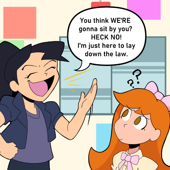 Child me: "I freaking hate mean girls/bully characters! They're so horrible, hard to watch, and say the cruelest things!" Adult/Writer me: "Mean girl characters are the most fun to write!"