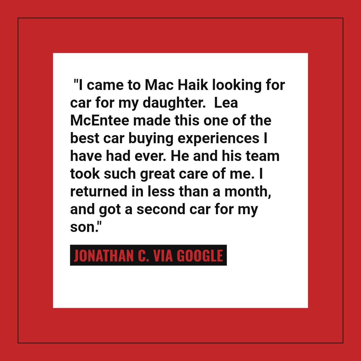 TexasChrysler's tweet photo. We love our repeat customers! Thank you, Jonathan, for your loyalty. #MacHaik https://t.co/lB70xIZS24