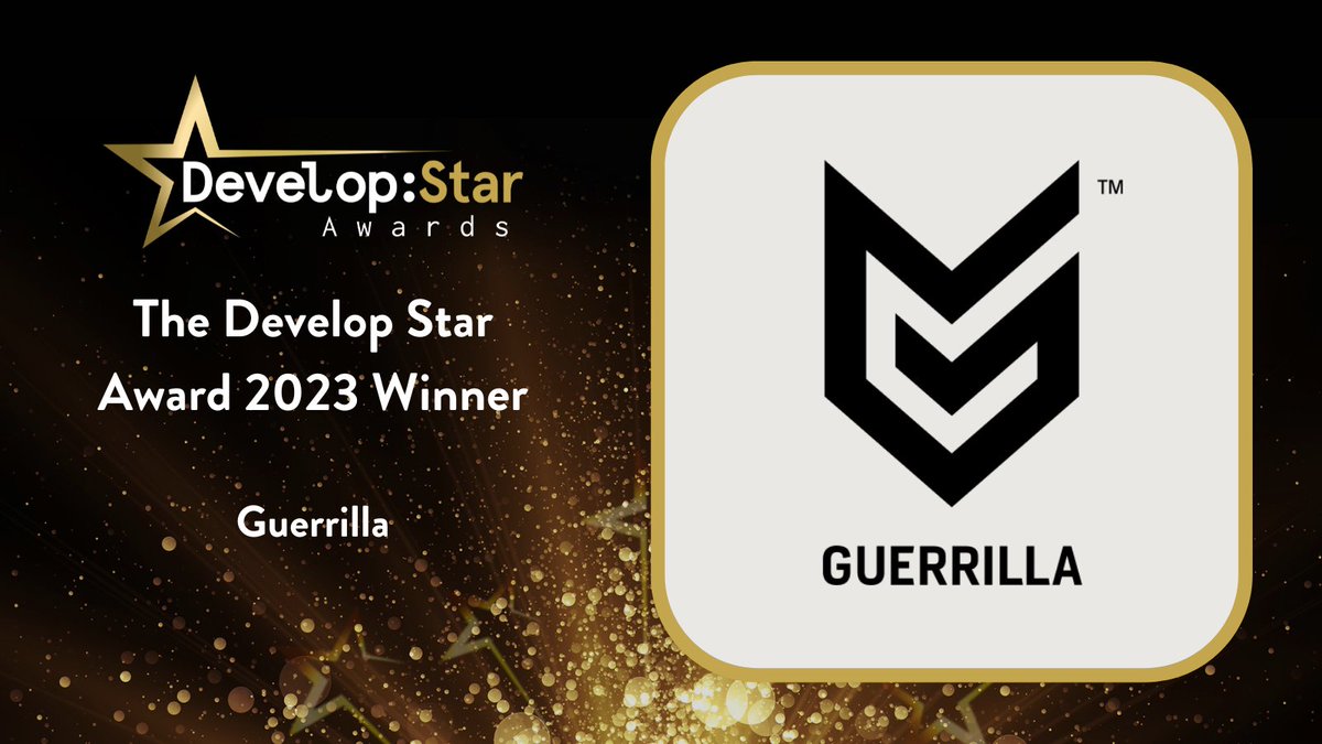 And finally, our Develop Star Award 2023 goes to @Guerrilla! Congratulations!⭐️ #DevelopStars