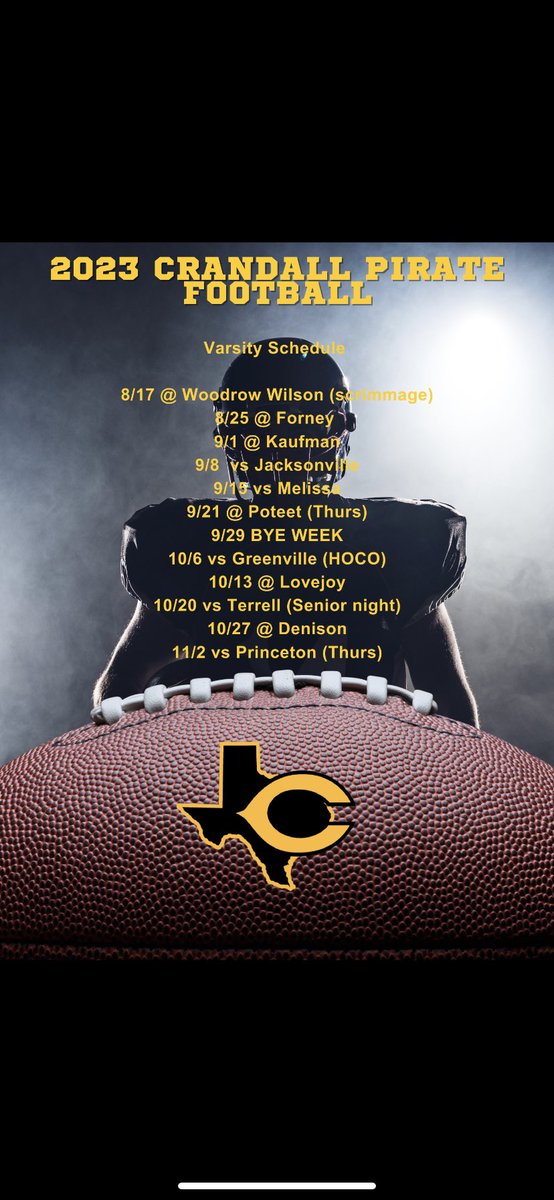 🔥Football season is around the corner, mark your calendars for some Pirate football‼️