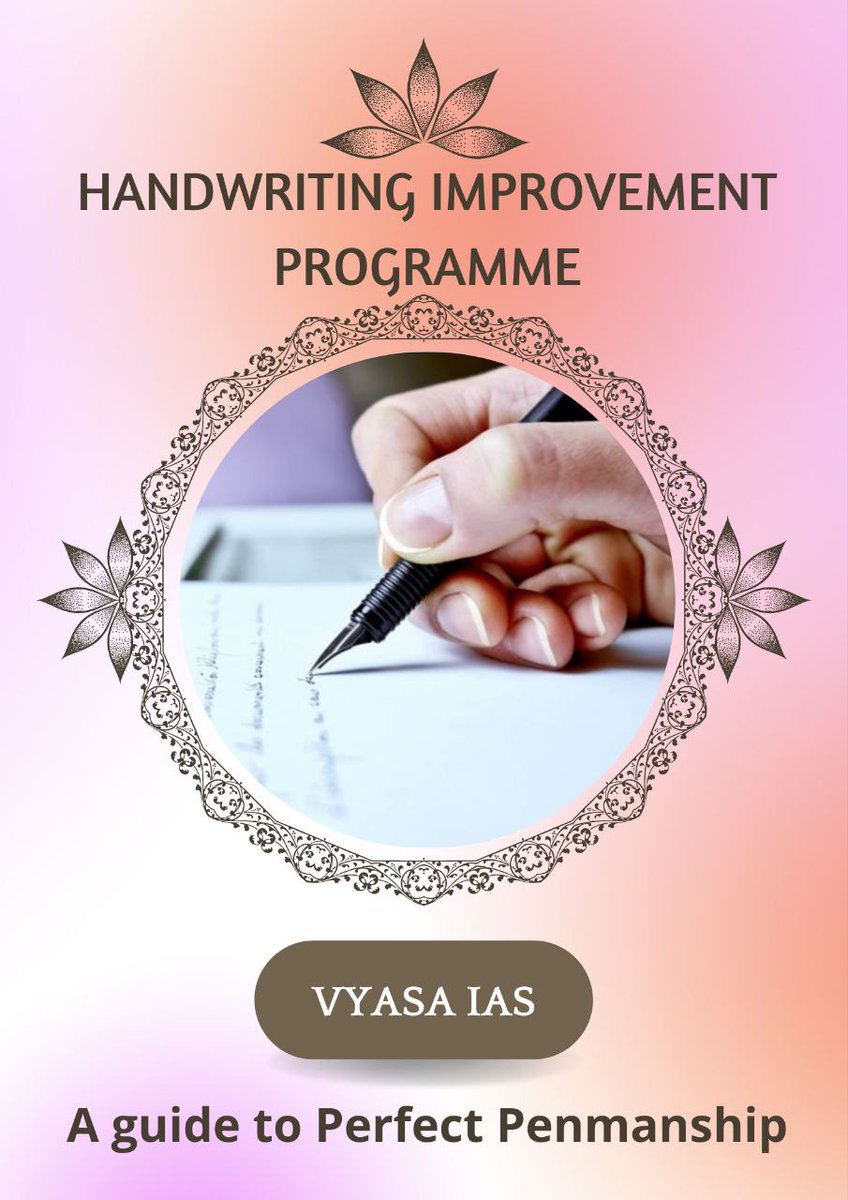 VyasaIAS's tweet photo. Mains Handwriting Improvement Program

SCIENTIFIC &amp; INNOVATIVE TECHNIQUES 
Learn how to 𝘮𝘢𝘬𝘦 𝘥𝘪𝘢𝘨𝘳𝘢𝘮𝘴, 𝘮𝘢𝘱𝘴, 𝘧𝘭𝘰𝘸 𝘤𝘩𝘢𝘳𝘵𝘴. 
FREE ANSWER EVALUATION 

(Practice Sheets + Personal mentorship)

 Call : 8851628134
Message @Content_admins
 Join 👉@vyasaias https://t.co/kntJXB5cec