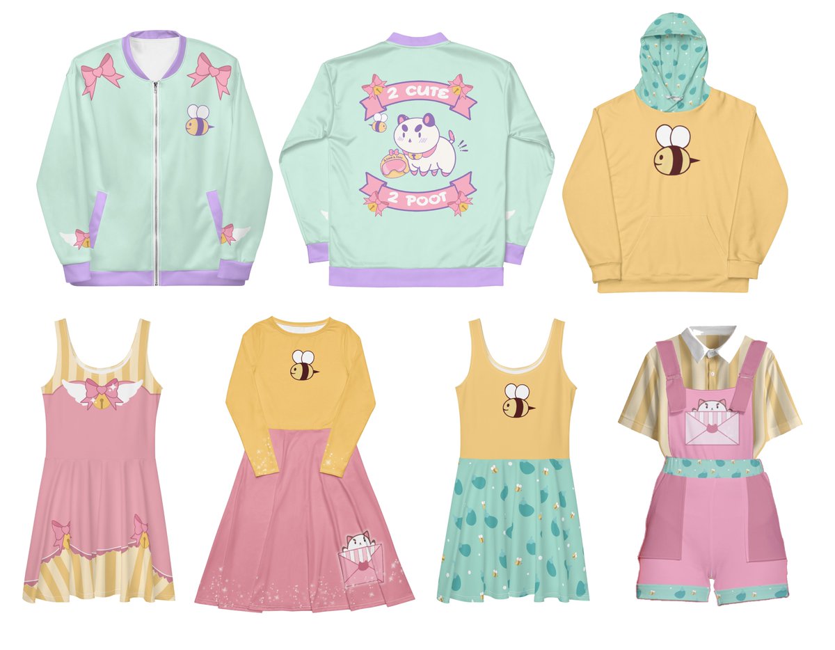Hopeful the official #BeeandPuppyCat shop will collab with me to bring these designs to life together🥺🩷 I have so much love for the series &amp; many ideas for merch! If anyone knows the best way to reach them regarding this please let a bun know! 🫶
-Bunni