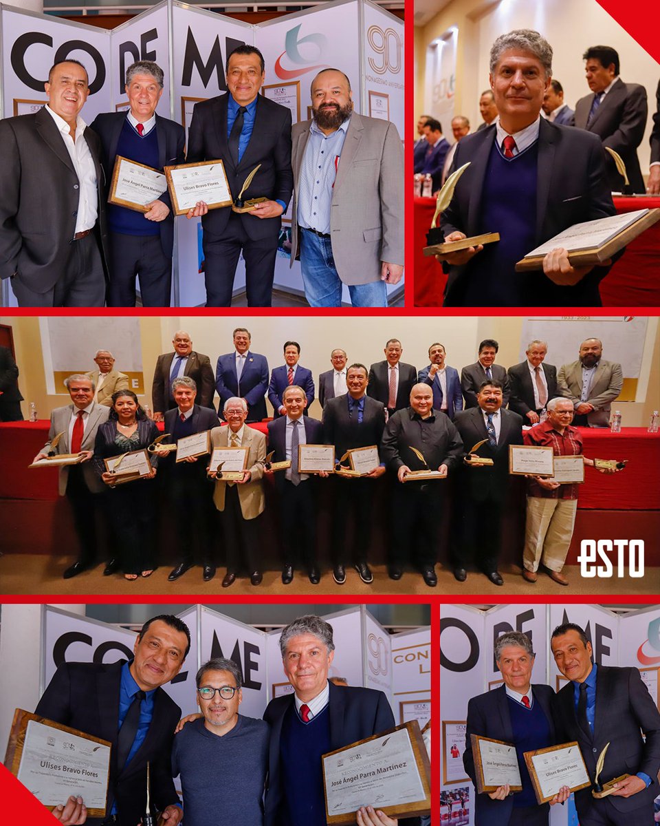 estoenlinea's tweet photo. 👏🏻👏🏻👏🏻👏🏻

@Angel_Parra, jefe de redacción en el periódico ESTO y @Bravfter, jefe de fotografía de la @OEMenlinea, fueron galardonados como miembro de la séptima edición del Salón del Periodista 📰✨

📲 https://t.co/PwWXXm1Y6l 

📸 | @LuisGardunoJr https://t.co/2vOSQEVczt