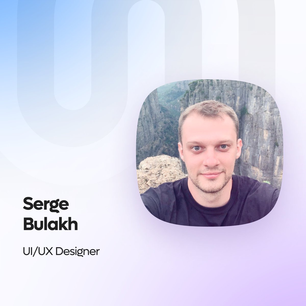 universiumco's tweet photo. Now you might be asking... who's making all of these slides? Who's helping us build all of these interfaces?

Well, we've got a stellar design team 😎 Meet one of its members, Serge! https://t.co/6bxznVesfc