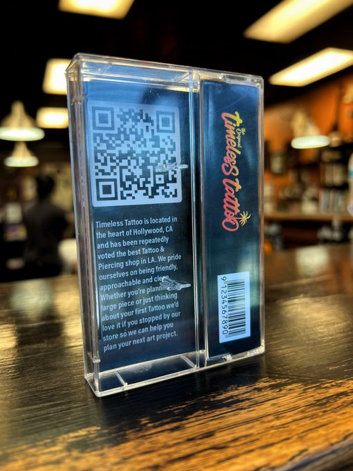 At our Jul 22nd popup everyone who gets a tattoo will get a limited edition cassette tape of their artist<a href="/tag/twitchcon"class="tags"><span>#twitchcon</span></a><a href="/tag/tiktoklivecreatorbrunch"class="tags"><span>#tiktoklivecreatorbrunch</span></a>