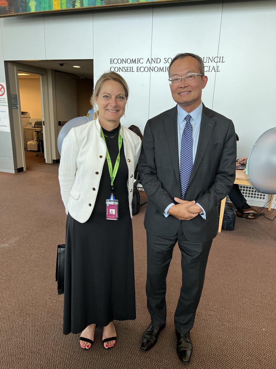 Productive meeting with @MWegter at @UN High-level Political Forum on Sustainable Development. Grateful for the excellent collaboration and support on sustainable energy issues. Excited to work together on implementing #SDG7 with the Mission and Danish government. #HLPF
