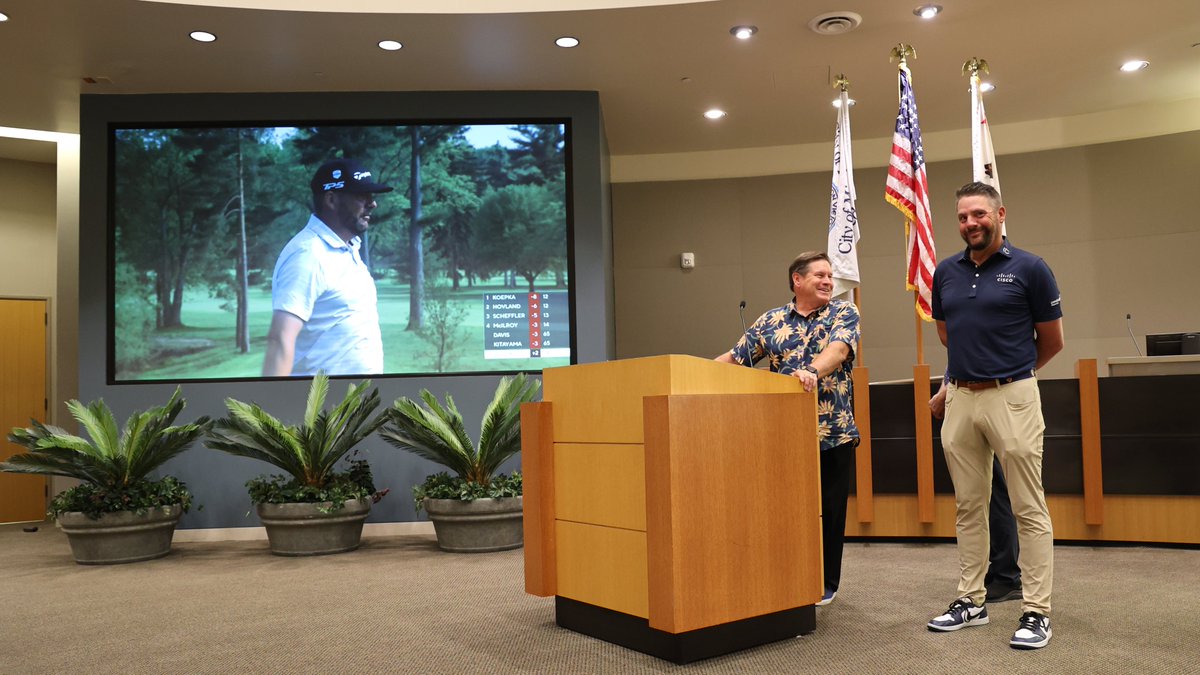 At last night’s City Council meeting, Mayor Brian Goodell presented Michael Block with the Hometown Hero Award. 

Michael made history at the May 2023 PGA Championship with a hole-in-one during the final round.

Watch now: https://t.co/88HsYejIft

@ArroyoTrabuco @PGATOUR https://t.co/xS7E1qZuch