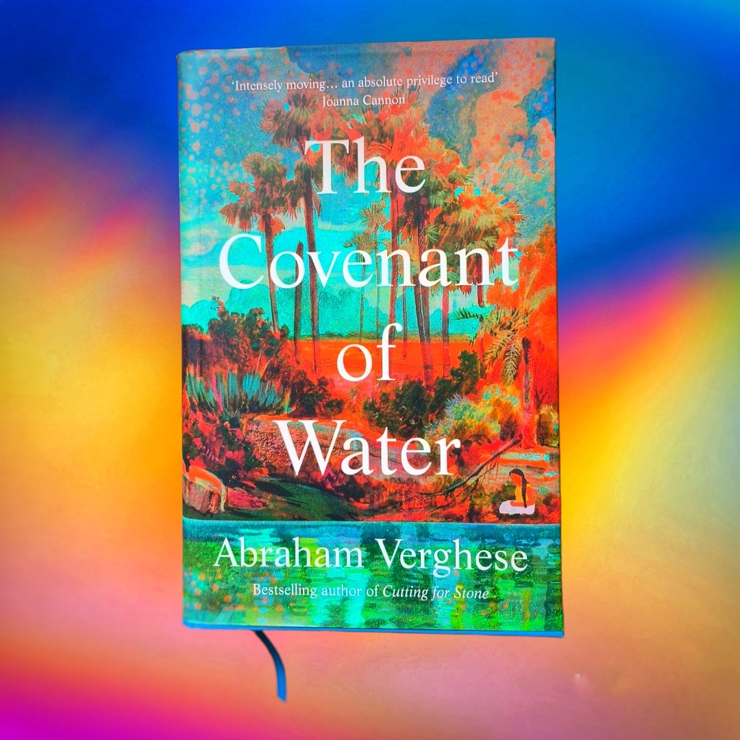 Reading this chunky number and absolutely adore it. I'm gripped. It comes with its own ribbon, and I want all my books to have them now. It's a game changer. #thecovenantofwater #abrahamverghese #oprahsbooks #BookTwitter #BookBoost #stunningread