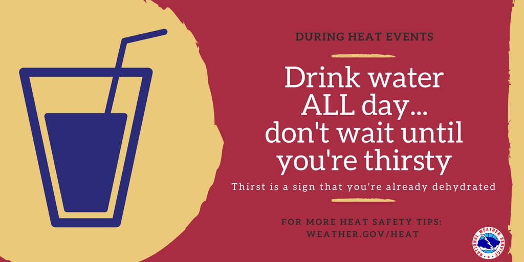 NWSSacramento's tweet photo. The heat returns in force this weekend with widespread triple digits &amp; elevated overnight lows. 

If you're spending time outside, you need to be drinking water.

NOT iced coffee
NOT energy drinks

Just water 💧

(Taking inspiration from @OKWildlifeDept 's tweet)
#Cawx https://t.co/k0iRw2q4CW