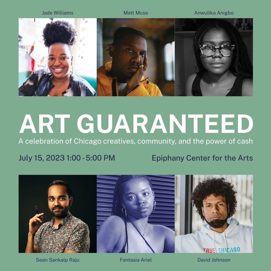 Have you signed up for Art Guaranteed? On Friday, hear from @eveewing & the team at @airgoradio about GUARANTEED, a new podcast. On Saturday, see our artist fellows display their works with food + fun for the whole fam. Get FREE tickets: economicsecproj.org/art