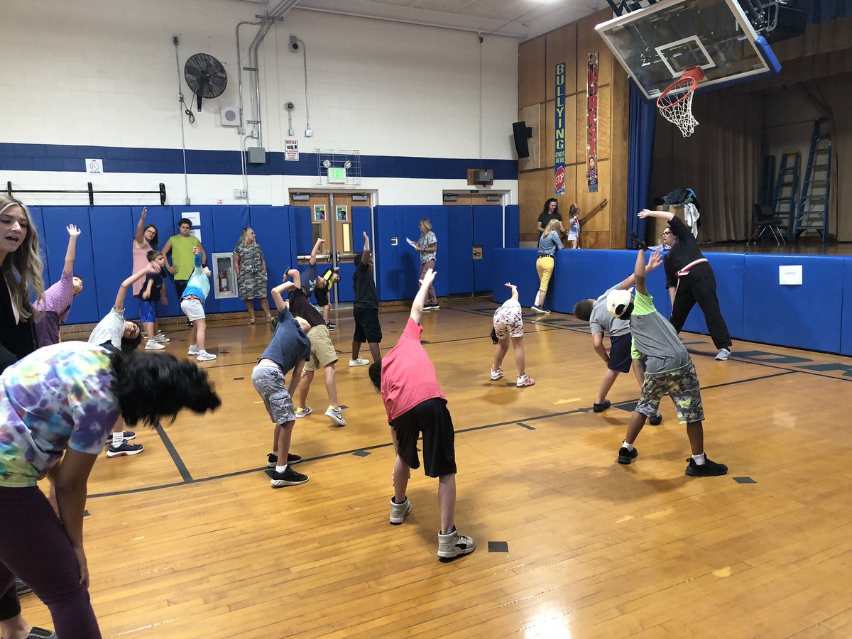 MsMolino's tweet photo. ESY students in grades 2 and up learned about the basics of karate today from RHS special education teacher @Ms_Bacc_RHS https://t.co/uGVQ0Sgcxa