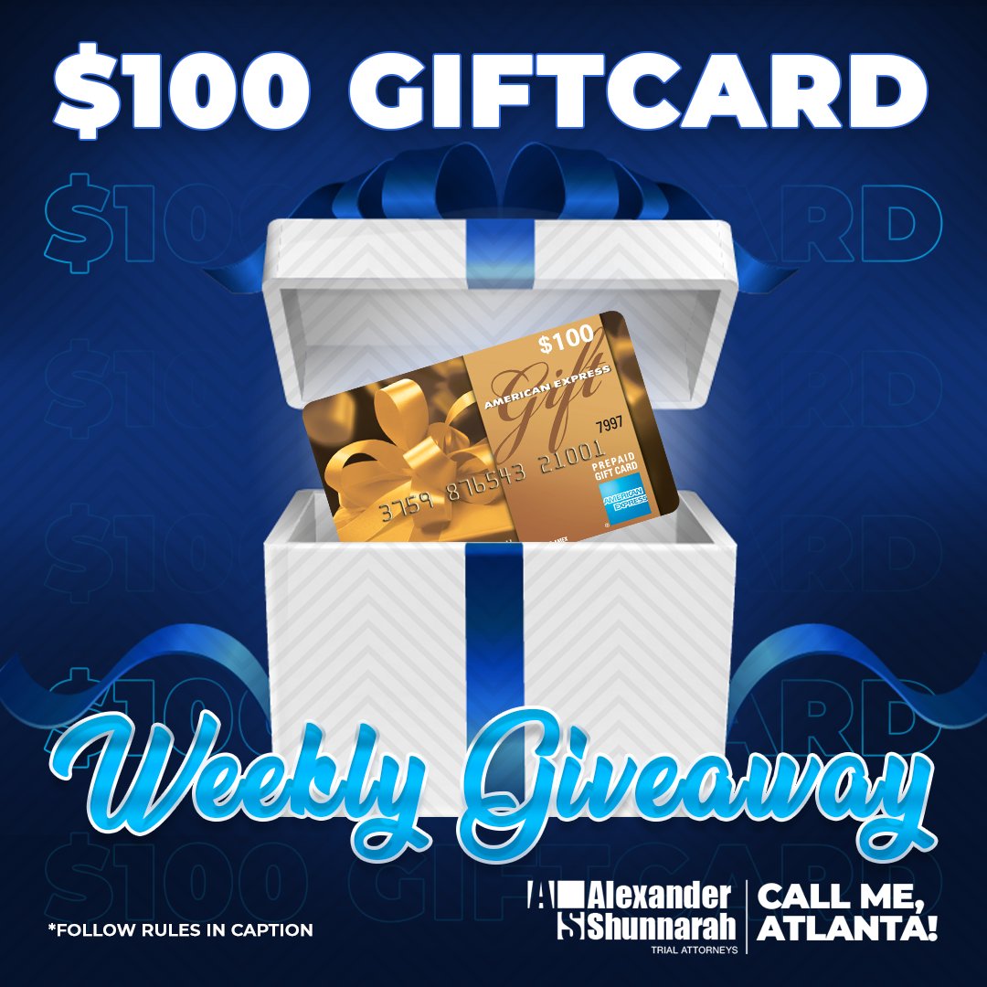 CallMeAtlanta's tweet photo. It's WEEKLY GIVEAWAY TIME!!!

If you want to be the next winner of one of these $100 Gift Cards:

🔴 Follow @callmeatlanta
🔴 Tag your friends
🔴 Retweet

[Multiple entries allowed]

Next winner will be announced exclusively on our account on Monday, July 17. Conditions apply. https://t.co/7rMKbHT9kT