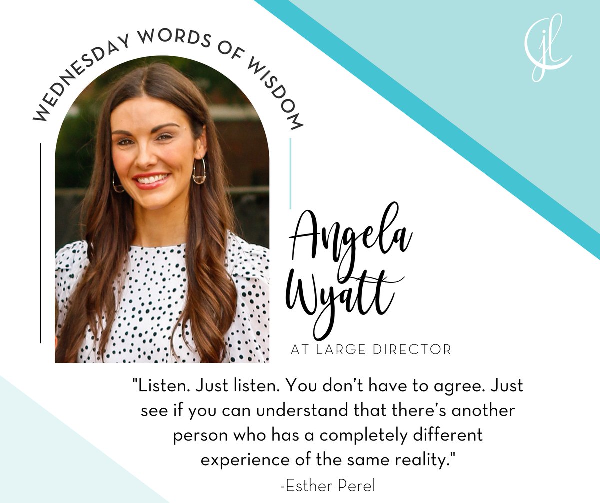 Meet Angela Wyatt, At Large Director at #JLColumbia! Her favorite part about being a member of JLColumbia is serving alongside amazing women who she can learn from, be inspired by, and want to spend time with! A few of her favorites include cupcakes and the color pink!🌟🌺🥤
