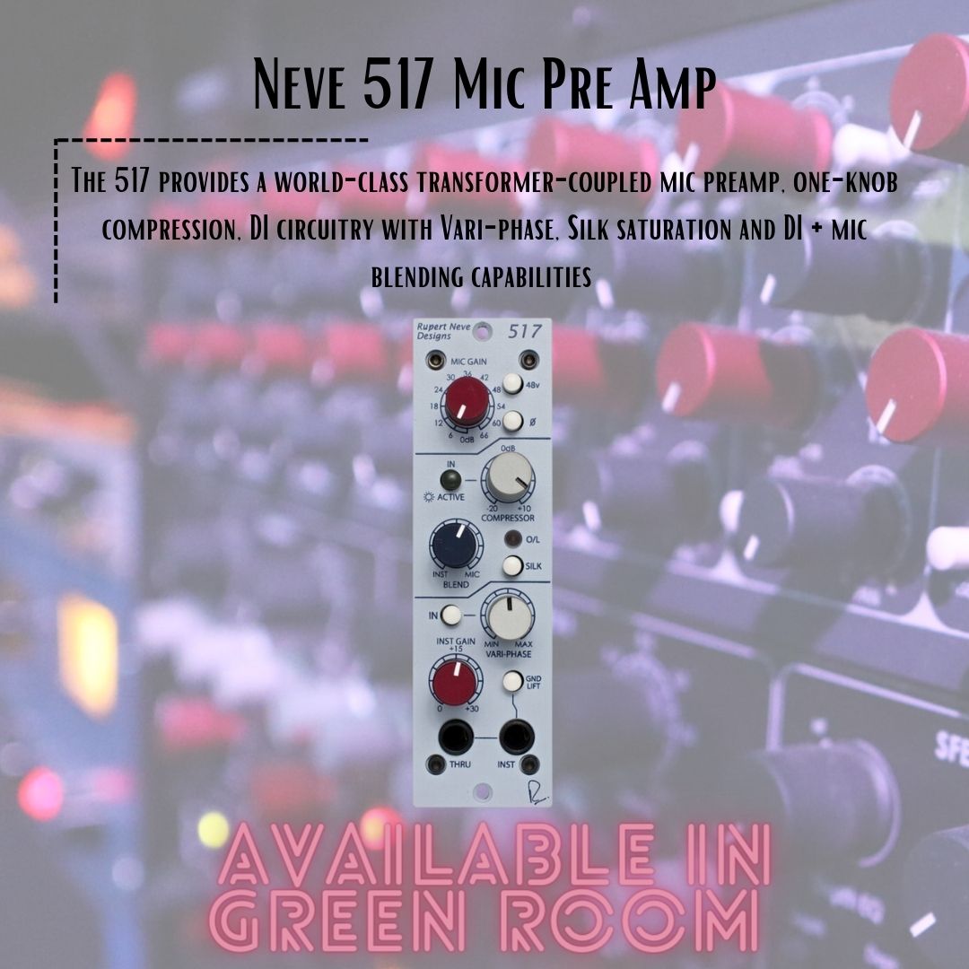 t16studios's tweet photo. Tired of flat vocals? Dive into the AMS Neve Universe with the Neve 517 Pre amp. Use the Silk button to get that classic Neve warmth! 🔥
#Neve #preamp #rupertneve #protools #recording #vocals #500series https://t.co/osDINxZC6M