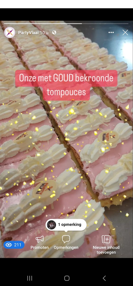 #GOUD #tompouce #foodbase #ambachtelijk #banket #PartyVlaai #Waalwijk
