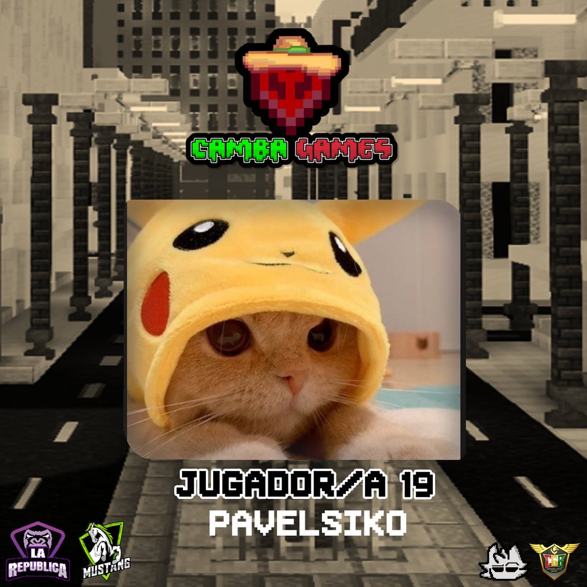 4_99Studio's tweet photo. Bienvenido / a  Jugador 19 @pavelsikoo
a Camba Games.
#minecraft #minecraftevent #cambagames https://t.co/qmByxGg8iD