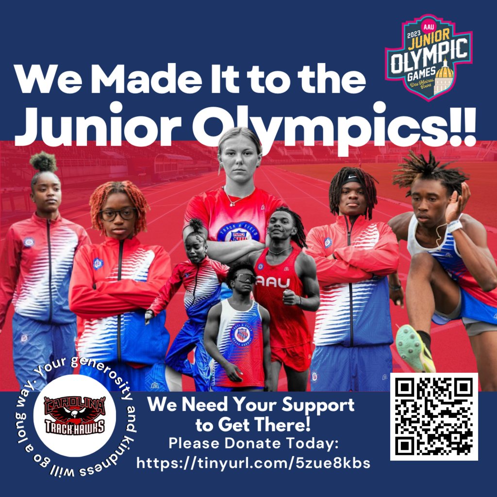🌟 Get a sparkling car for a good cause! 🚗💦

Join us at BP Gas Station (3520 Capital Blvd, Raleigh, NC) on Sunday July 16th, 1pm-7pm for a car wash fundraiser. Help send 35+ athletes to the Junior Olympics in Des Moines, IA! 🏃‍♀️🔥
#CarolinaTrackHawks #JuniorOlympicsBound