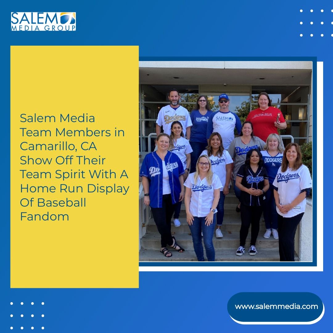 SalemMediaGrp's tweet photo. Team spirit and camaraderie are key to success at work! Our Camarillo office team recently rocked their favorite baseball team jerseys, showcasing their love for the game.
#boostmorale #SalemMediaGroup #SalemMedia #Baseball #FunShirtDay #TeamSpirit #WorkplaceUnity #BoostMorale https://t.co/obfbdFwlC7