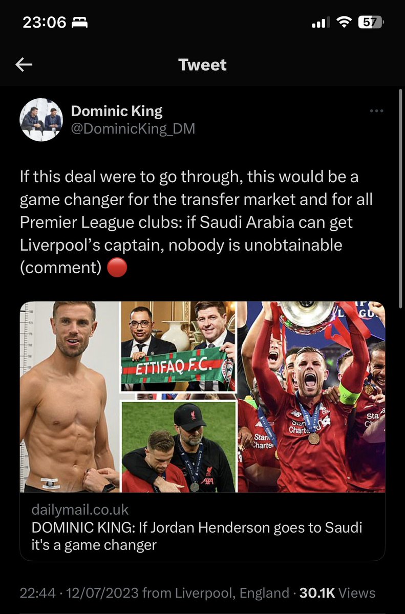 They got Karim Benzema but yeah, getting Jordan Henderson is a game changer