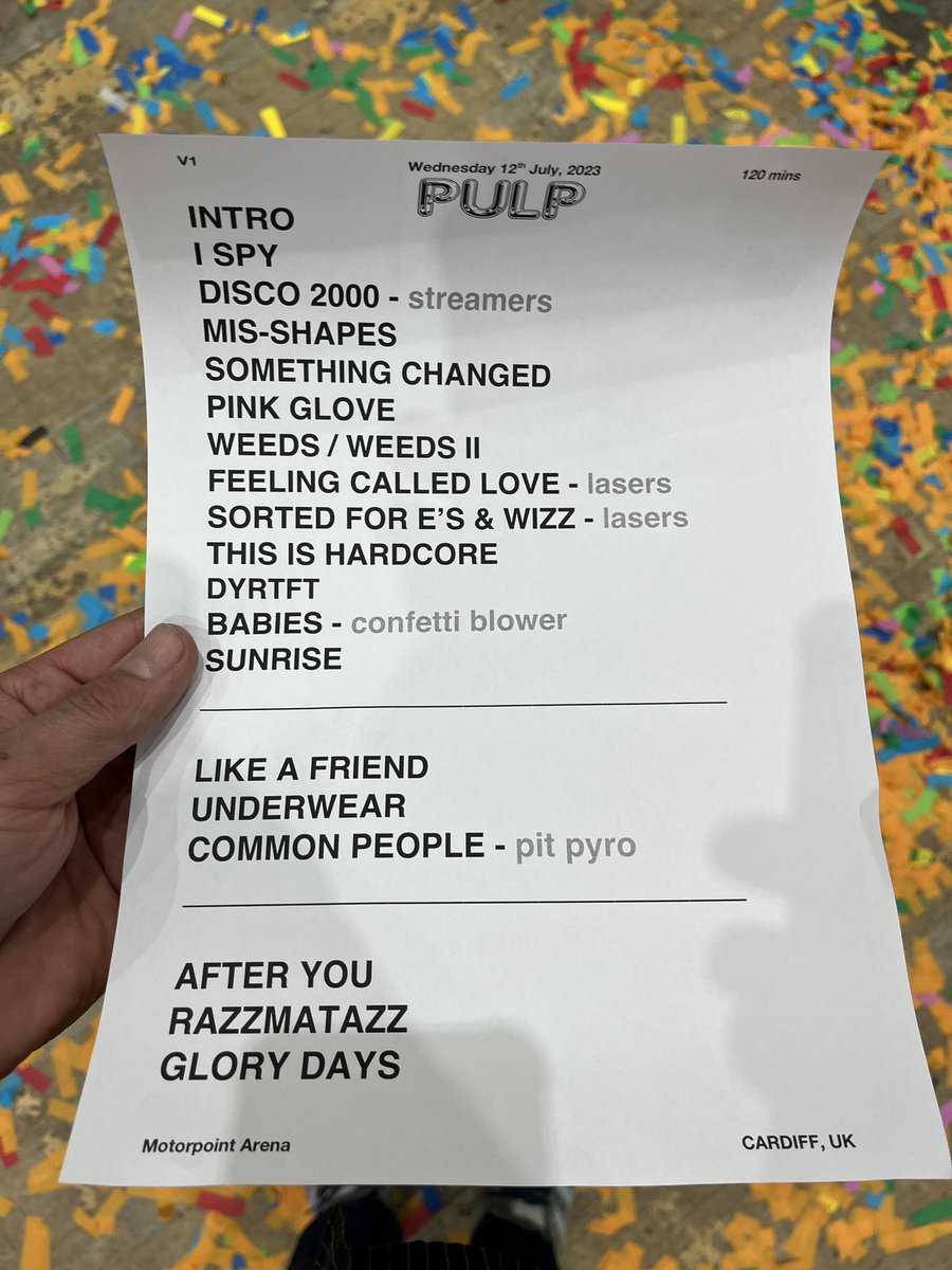 AcrylcAftrnoons's tweet photo. Wow Cardiff….That was one of the best Pulp concerts I’ve ever seen. May have cried a few times too! https://t.co/pb3hLxQzLQ